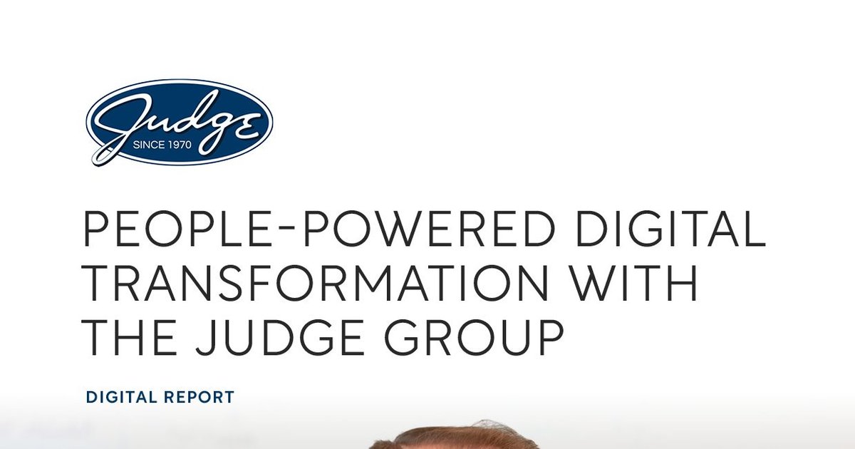 People-Powered Digital Transformation with The Judge Group
