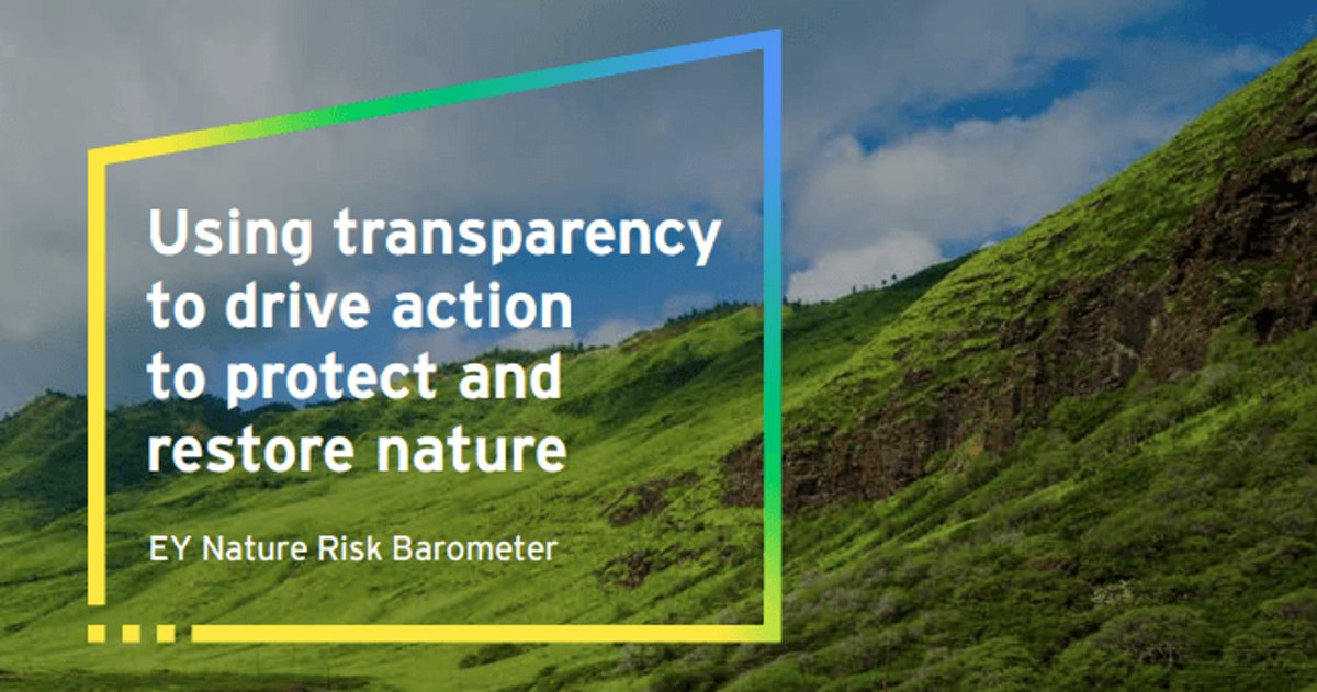 EY’s Nature Risk Barometer: The Future of Green Jobs