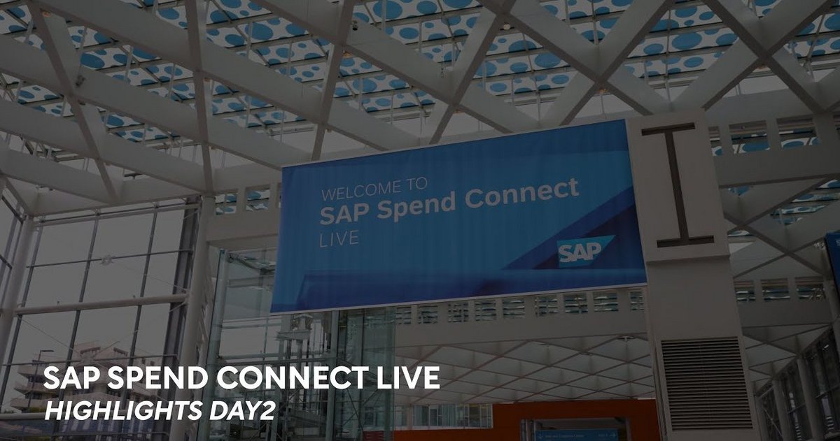 Exclusive video SAP Spend Connect 2023 Day 2 Highlights Procurement