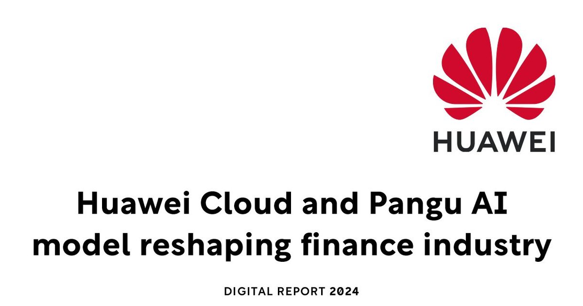 Huawei Cloud and Pangu AI design reshaping finance field