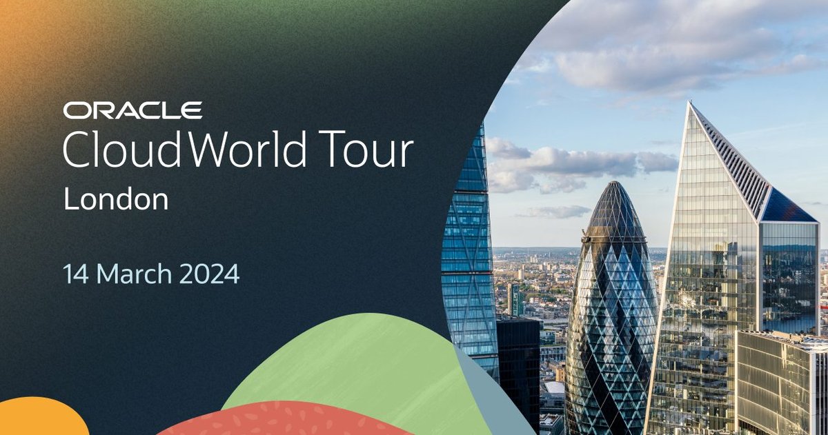 Find ideas and inspiration at Oracle CloudWorld Tour London | Data ...