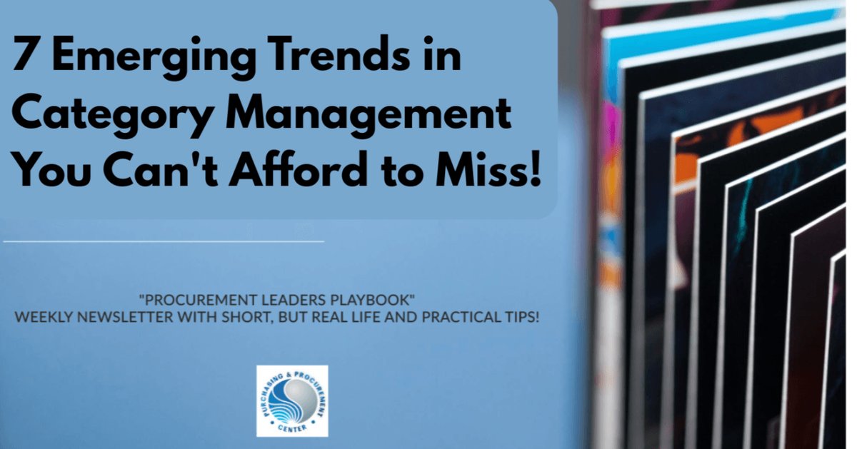 What Trends are Emerging in Category Management? | Procurement Magazine