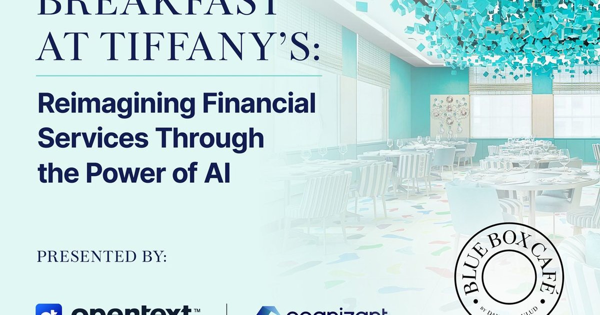 OpenText & Cognizant: Reimagining Financial Services With AI