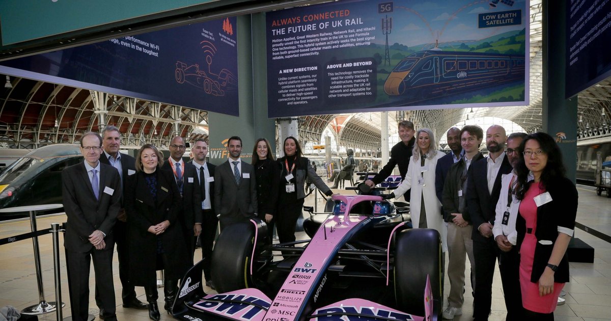Peninsula Transport & F1: Boosting Connectivity on UK Trains