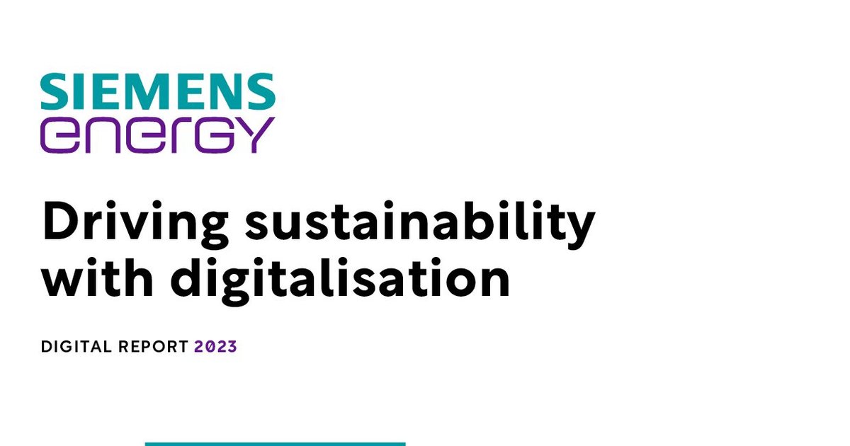 Siemens Energy driving sustainability with digitalisation