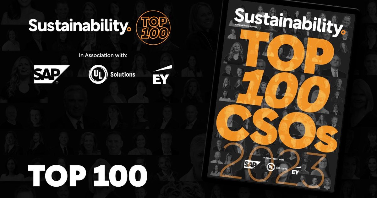 Top 100 Chief Sustainability Officers 2023 | Sustainability Magazine