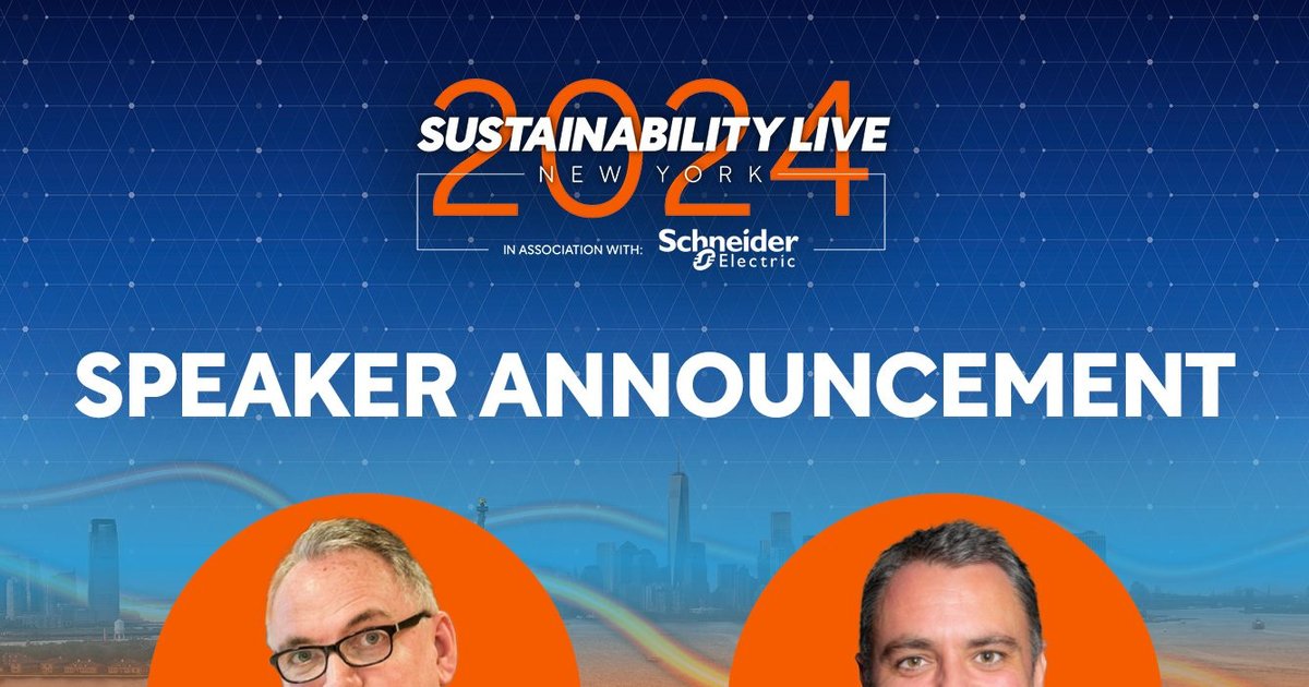 Sustainability LIVE New York Announces Two New Speakers ...