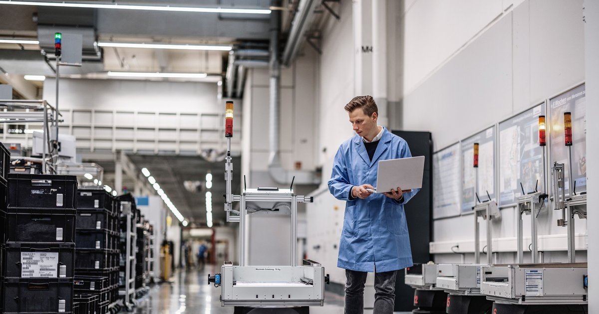 Siemens Erlangen factory building used in coverage of industrial AI agents
