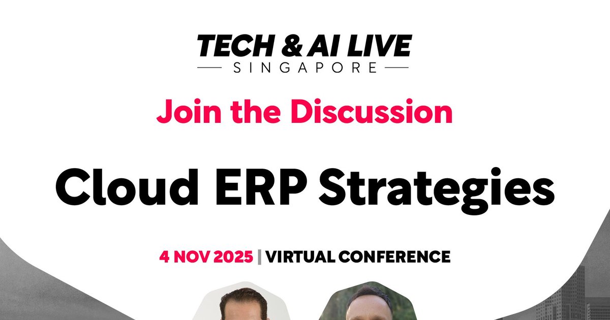 Shape Your Cloud ERP Strategy at Tech & AI LIVE Singapore
