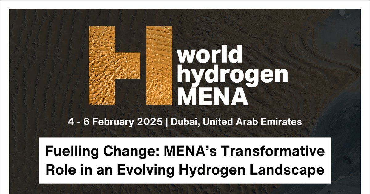 World Hydrogen Leaders for World Hydrogen MENA 2025