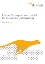 Mission's programme model for insurance underwriting