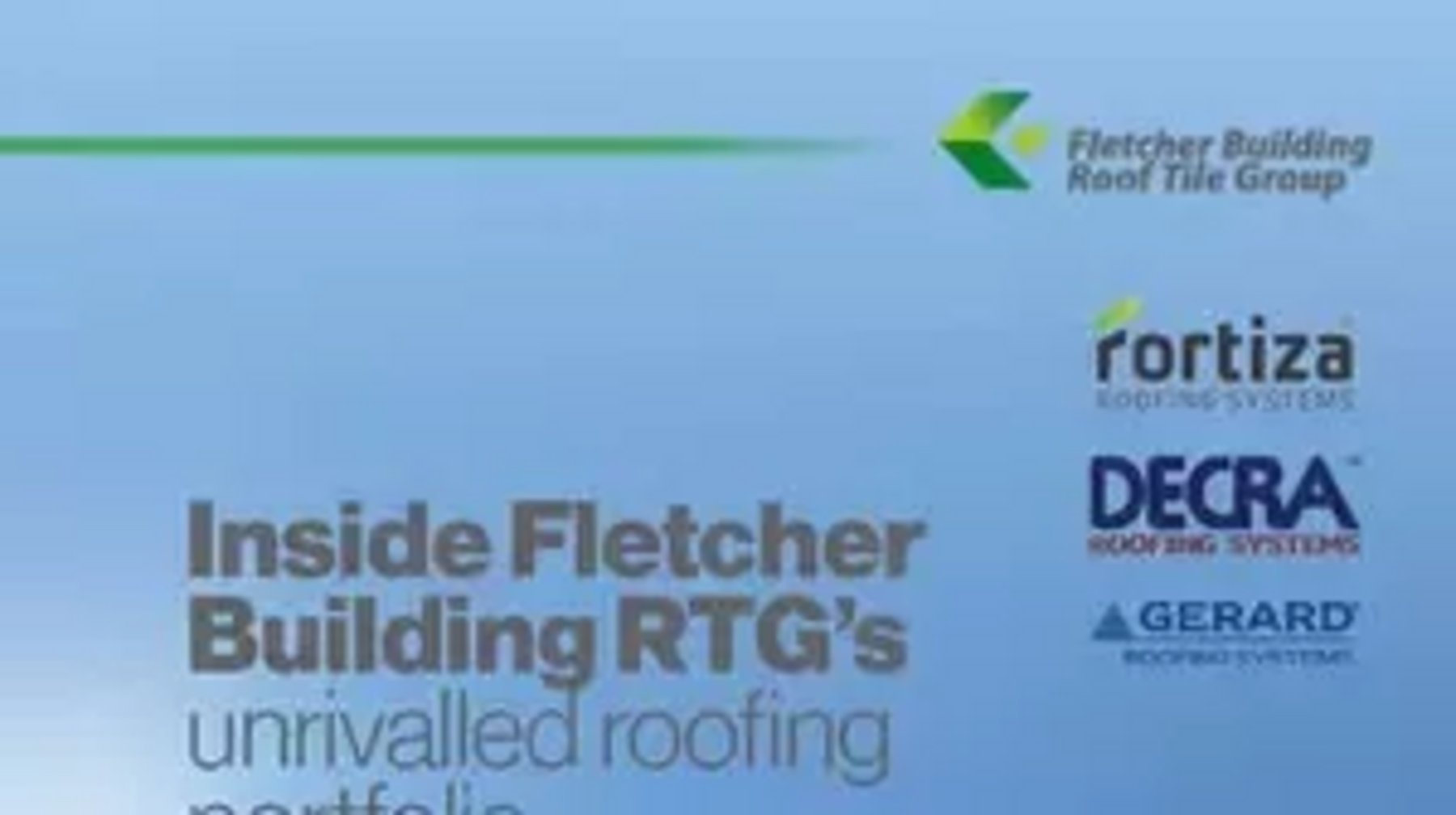 Fletcher Building RTG Delivering robust, sustainable and cost