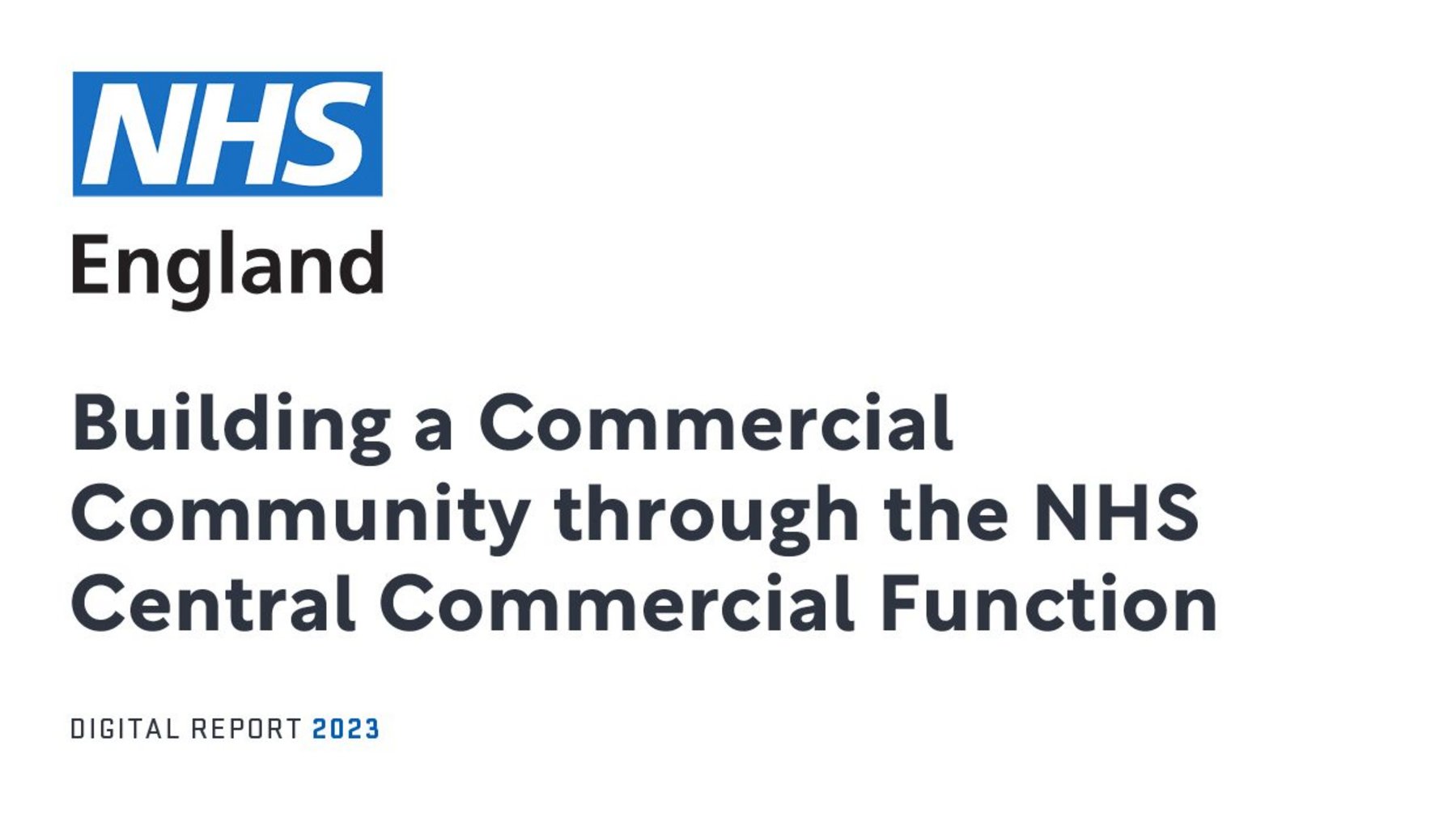 NHS England: Building a Commercial Community | Supply Chain Magazine