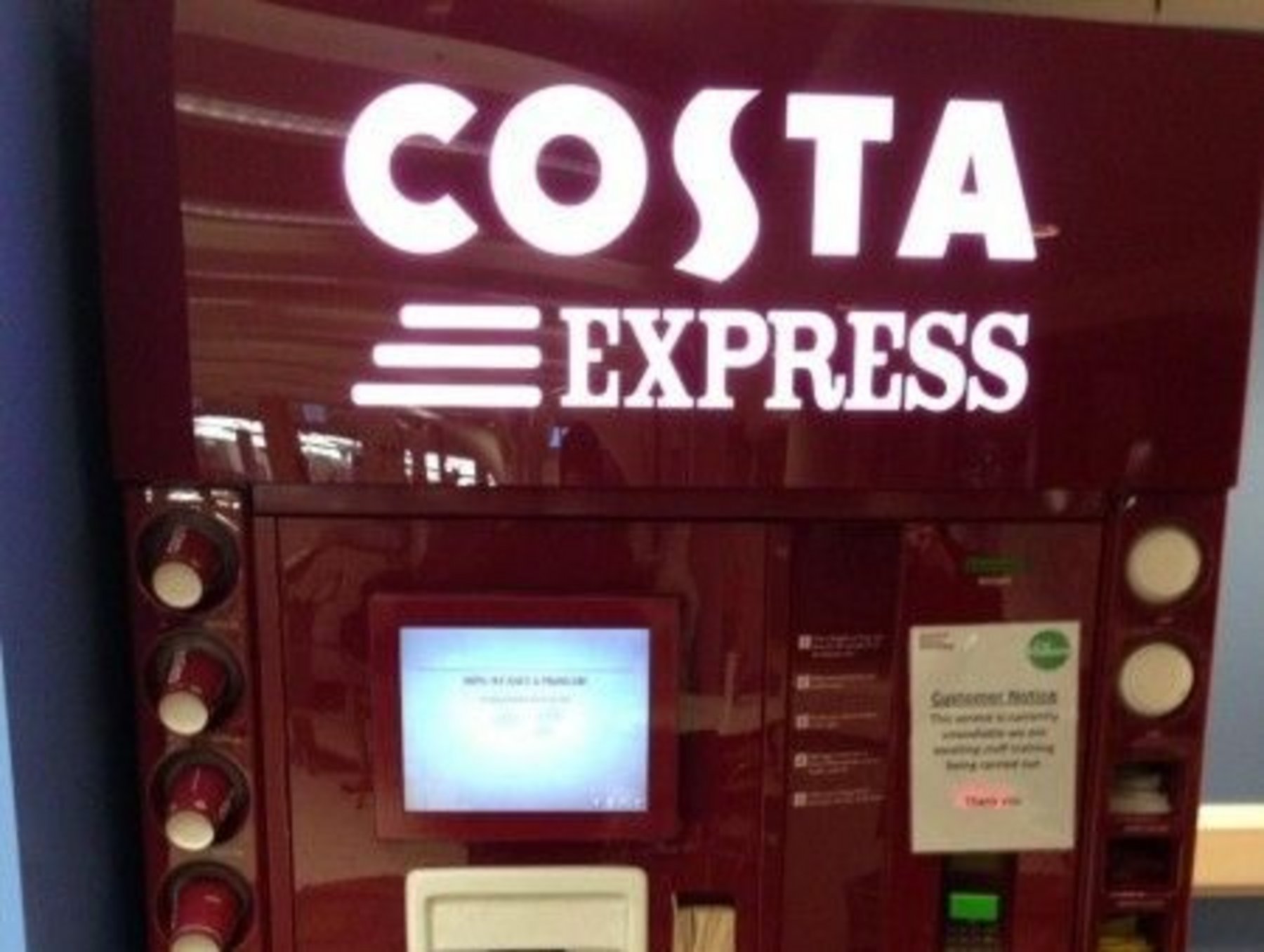 Costa Express makes coffee on the go 