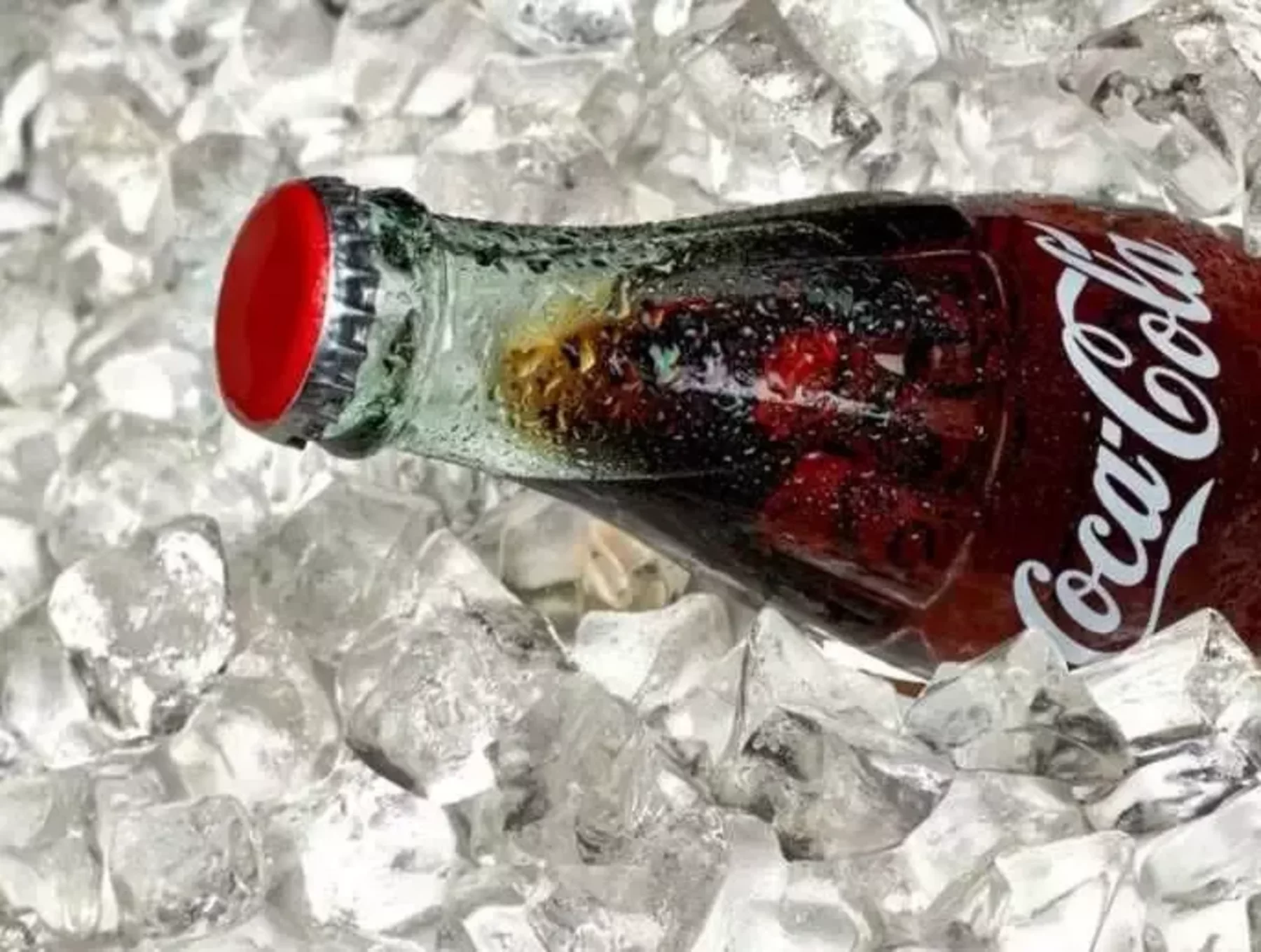 Vintage Glass Chinese Coca-Cola Bottle Hobbleskirt