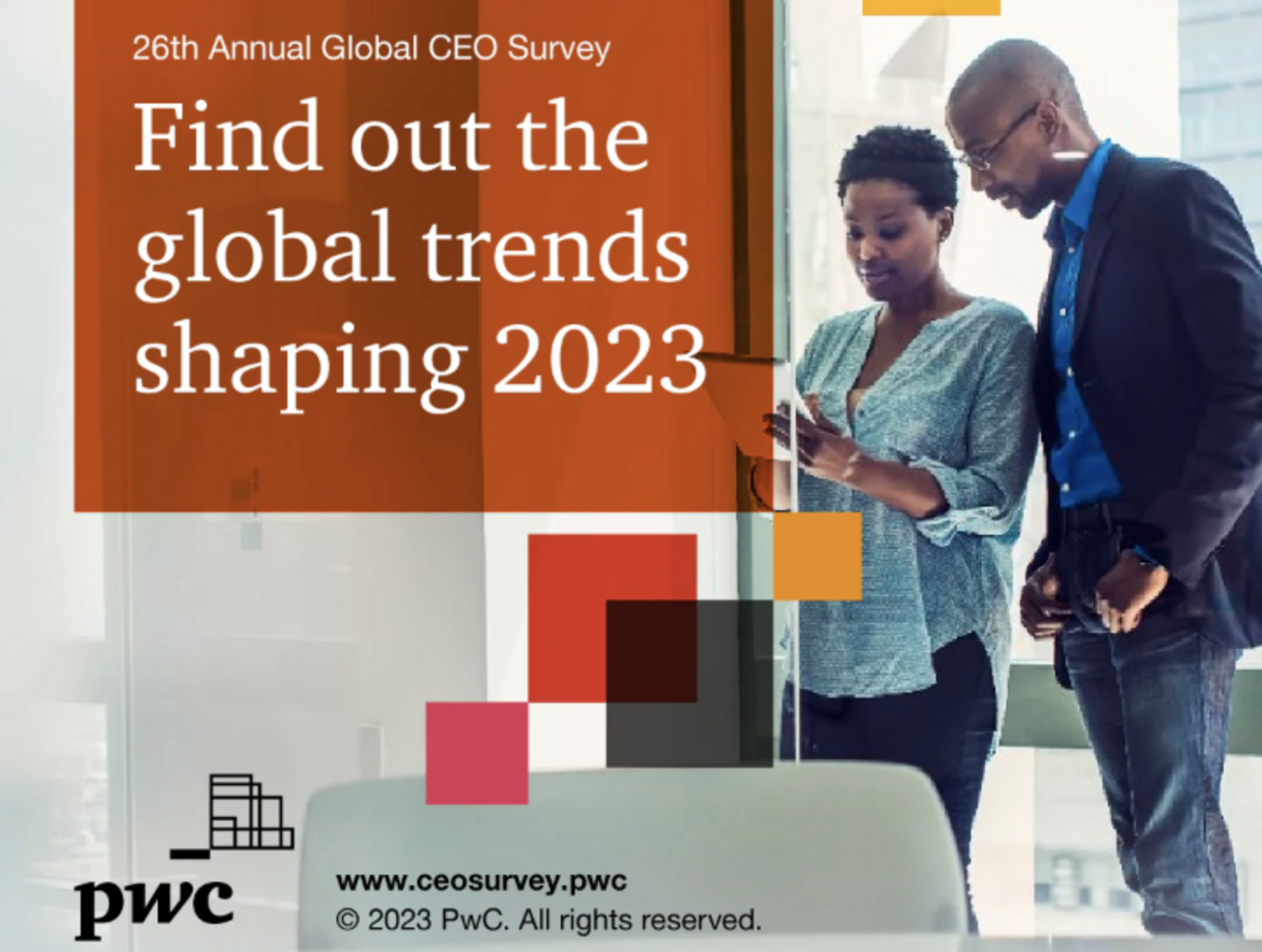 PwC survey says CEOs expect drop in global economic growth