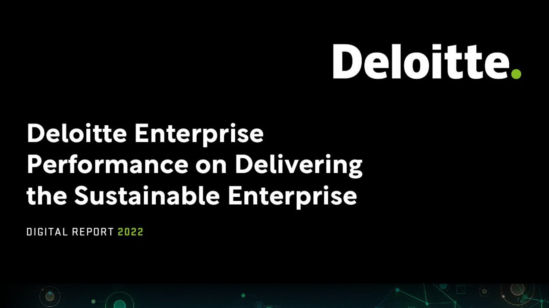 Deloitte: Delivering the Sustainable Enterprise | Sustainability Magazine