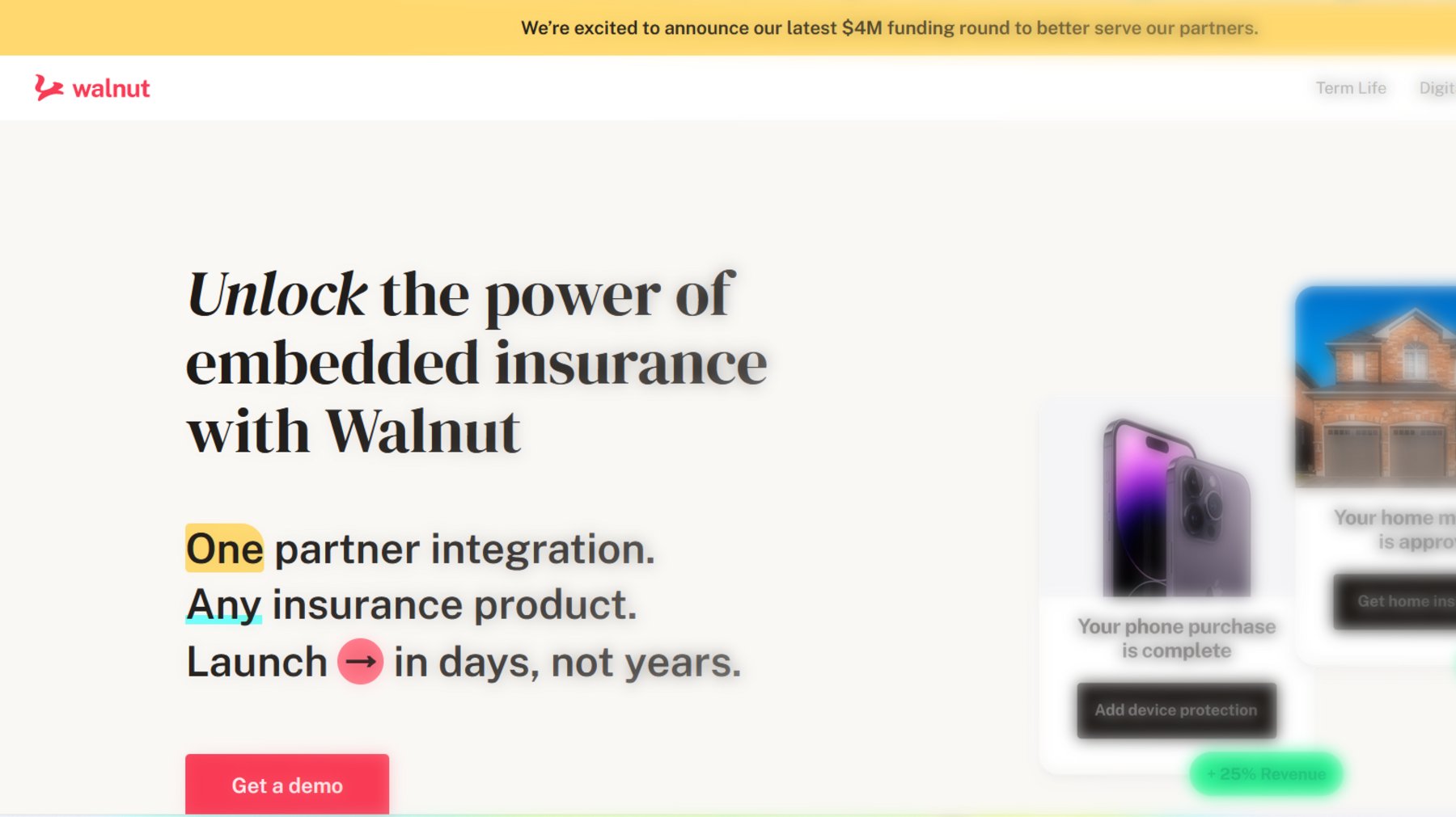 Canadian embedded insurance startup Walnut raises 3mn InsurTech Magazine