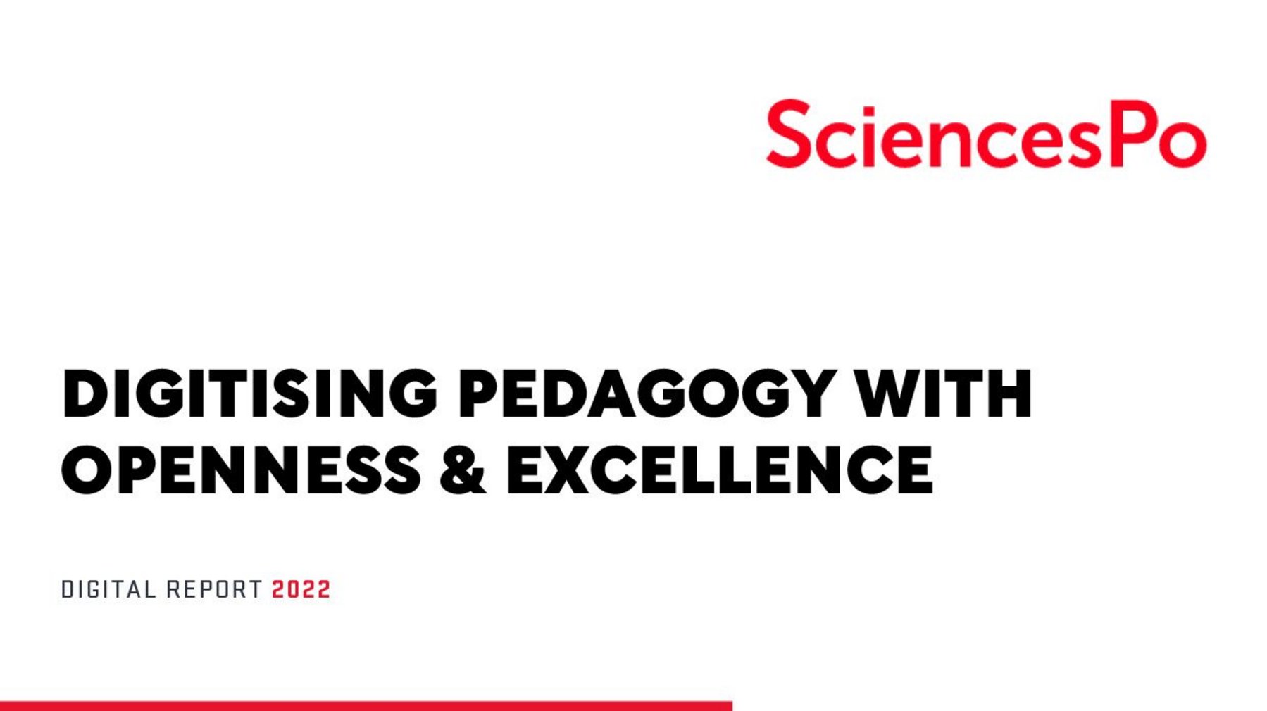 SCIENCES PO Digitising pedagogy with openness & excellence