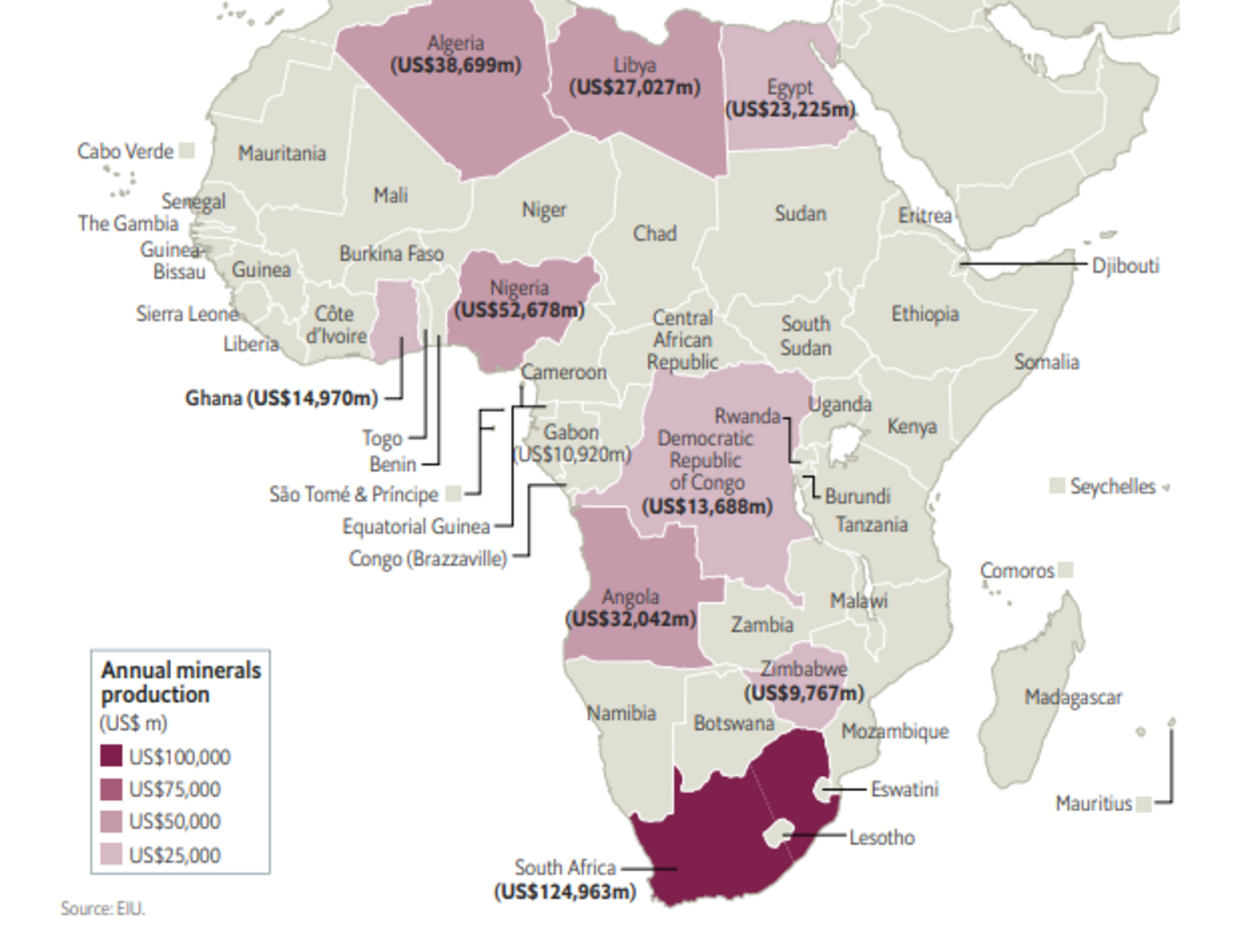 Minerals In Africa List