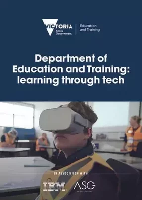 Department of Education and Training: learning through tech