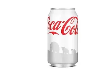 Coke Changes Classic Can to White for Polar Bear Awareness