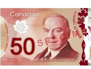 Bank of Canada Reveals Plastic $50 Currency