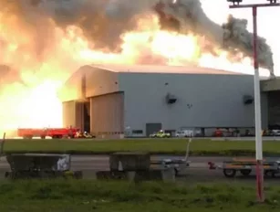 Fire breaks out at Dublin Airport hangar
