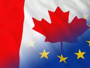 What do protestors have against the Canada-EU trade deal?