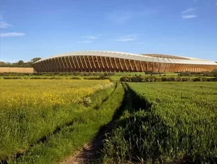 World’s first all-timber football stadium wins approval