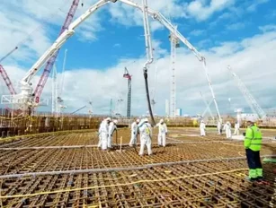 EDF completes UK’s biggest ever concrete pour at Hinkley Point nuclear power plant