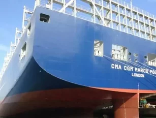 The world's largest containership begins its maiden voyage