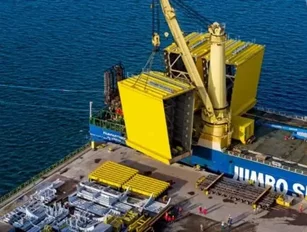 The world's largest gantry crane arrives in Brazil