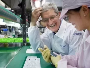 Apple CEO Tim Cook visits Foxconn's manufacturing factory in China