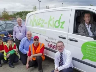 Travis Perkins and Briggs Equipment donate £20k van to Whizz-Kidz charity