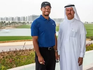 Tiger Woods tours his golf course design at DAMAC Properties’ AKOYA Oxygen