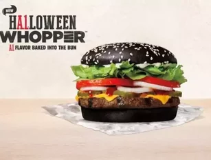 Burger King teams with A1 to unleash a spooky black Halloween Whopper