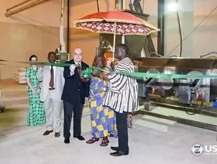 Peanut processing facility brought to Ghana by international partners