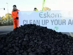 Greenpeace Africa's dirty protest at Eskom HQ