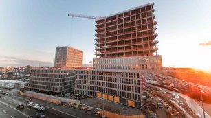 Construction site time lapse office building | Kap West, Munich - OFB