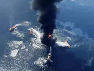 Oil Rig Explosion in Gulf, Four Hospitalized