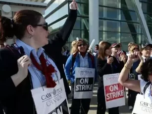 Air Canada Customer Service Employees on Strike