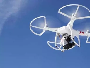Construction firms use drone to monitor worker progress and productivity