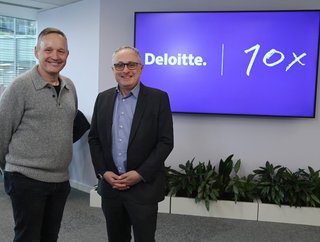 Antony Jenkins (Founder and CEO, 10x Banking (left)) with Neal Baumann (Global Financial Services Leader, Deloitte)
