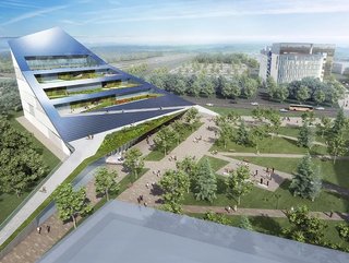 The proposed net-zero vertical farm at U of T Scarborough is part of the EaRTH District, an initiative between the U of T and Centennial College focused on advancing the cleantech sector