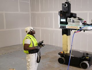 Canvas’ robot can apply both level 5 and level 4 drywall finishes in a fraction of the time, and at a higher level of safety and reliability, compared to similar traditional methods.
