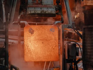 Rönnskär glowing copper anode, Boliden