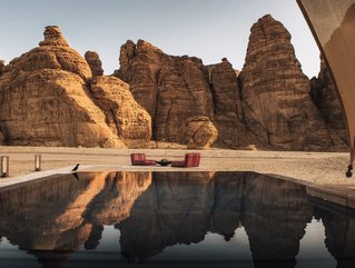 Located in AlUla, the ancient desert region of Saudi, wellness-focused property, Banyan Tree AiUla, is an all-villa tented resort flanked by sandstone mountains