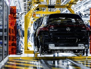 The Mercedes-Benz EQS SUV in production. Credit | Mercedes-Benz