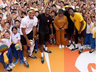 NIKE opens a basketball court made from sustainable materials
